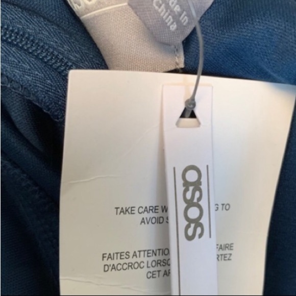 NWT ASOS Design Tulle Lace Top Backless Dress - Picture 11 of 12